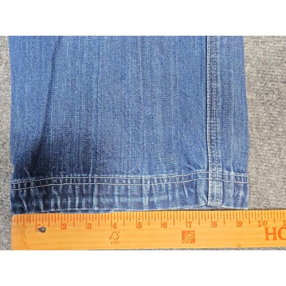 Akademiks Jeans Mens 36x31 Blue Denim Hip Hop Baggy Skater Wide Grunge Y2K - Picture 9 of 14